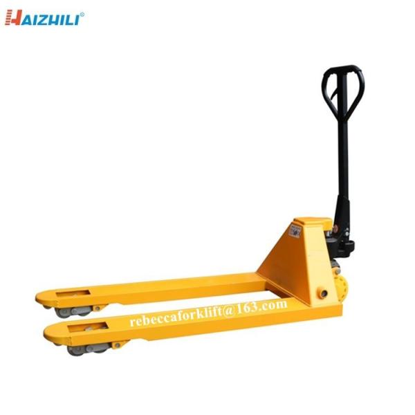 Heavy Duty Hand Pallet Truck 5000kg With 685mm / 550mm Fork Outer Width