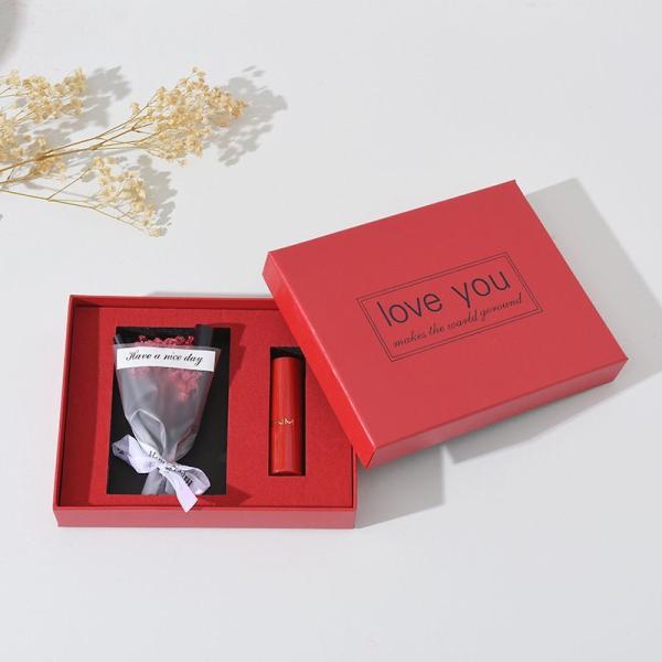 Cardboard Paper Luxury White Gift Box With Ribbon Wedding Party Souvenir Gift Box