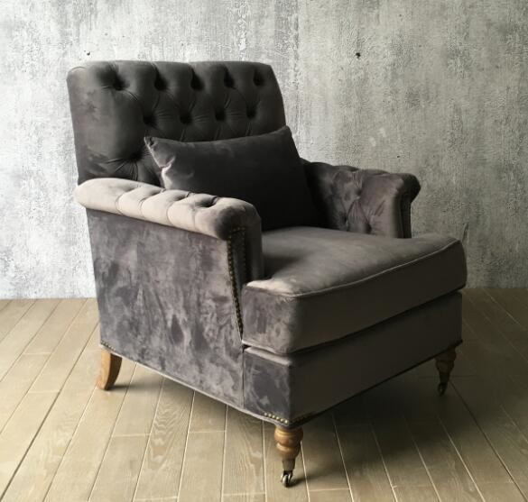 french style leisure wooden fabric sofa,lounge chair,casual chair,antique chair,oak wood sofa/chairLC-0022