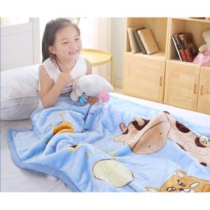 Cheap Multifuction Cartoon Print Blanket Kids Animal Flannel Blanket 100*120CM wholesale