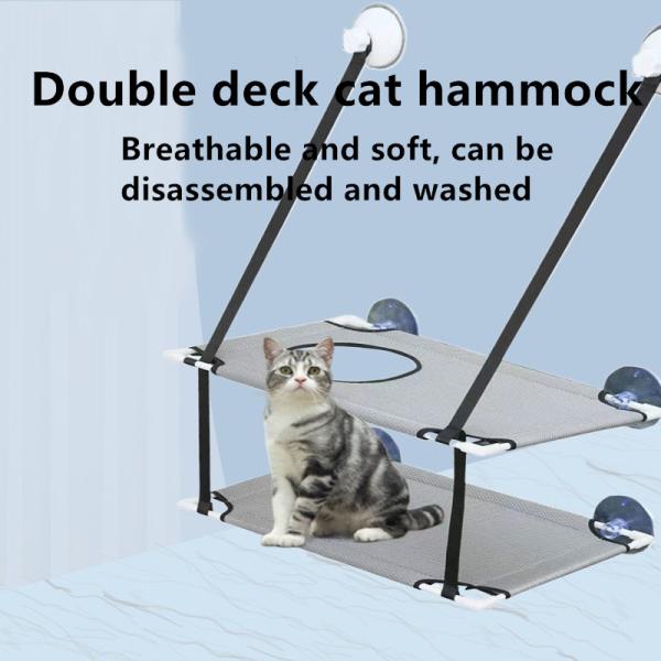 double cat window perch