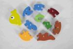 Eco Friendly Soild Wood Number Snail Puzzle Game For Nature Home / Classroom