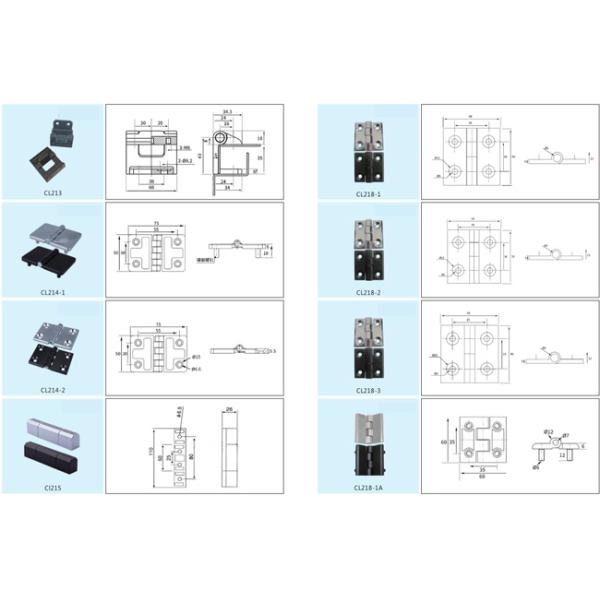 Factory Outlet Zinc Alloy Hinge Power Cabinet Network Cabinet Panel Hinges Electric Box Door Hinge For Electrical Cabine