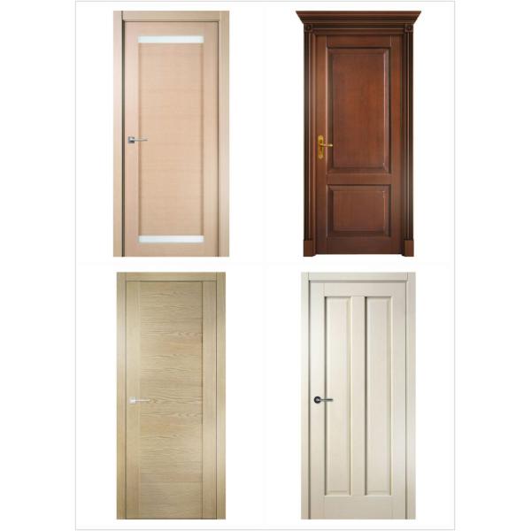 Double Swing Outdoor Solid Wood Door With Tempered Clear Glass Inserts