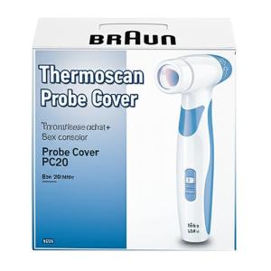 Braun Thermoscan Probe Cover PC20 Box of 20 Disposable White