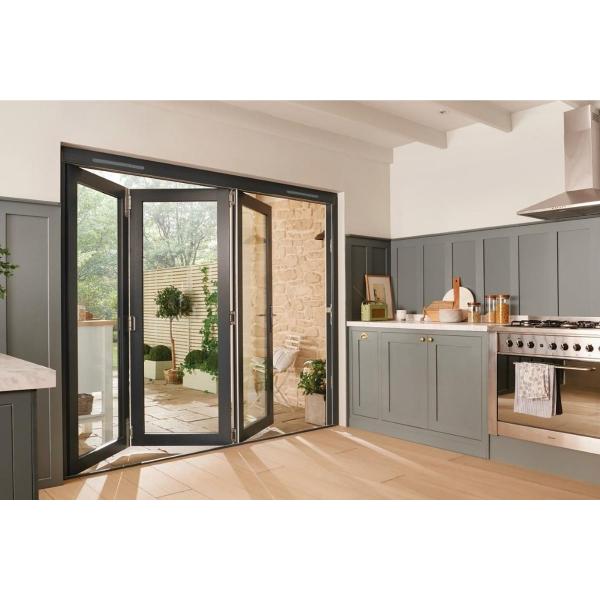 Thermal Insulation Sliding Frame Aluminum Door Profile 2.5mm For Patio Glass Bi Folding Doors