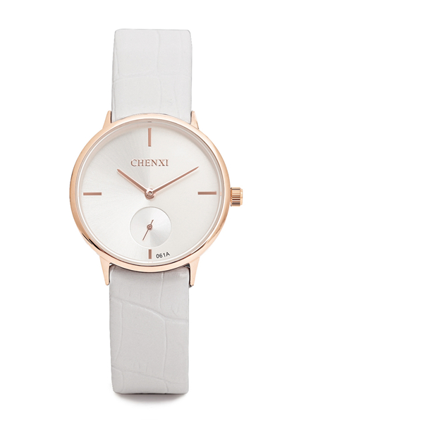 L016AG 2 Hands Big Dial Wristwatches Unisex Sport Watch Boy Girls' Love Gift Leather Watch