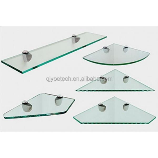 Avialable Tempered Glass Bathroom Shelf with Customized Logo and Silk Screen Printing