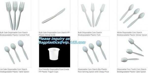 Food Grade Hottest Chinese Supplier Stocked Biodegradable Corn Starch Soup Spoon,biodegradable baby products cutlery wal