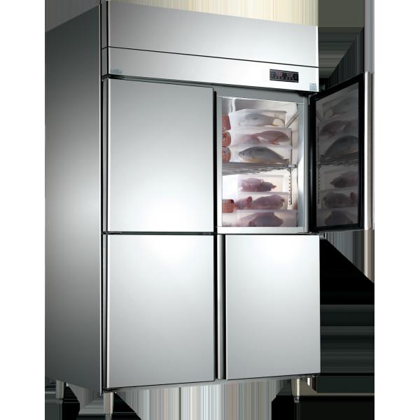 Corrosion Resistance 4 Door Commercial Freezer Rustproof Commercial Kitchen Refrigerator Freezer