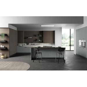 Buy cheap Fitted Traditional / Classic Wood Kitchen Cabinets Customized With Dining Table from wholesalers