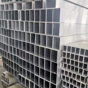6063 T5 Aluminum Square Hollows Mill Finish Seamless Aluminum Tubing