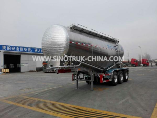 Quality Safety Bulk Cement Trailer With Air Compressor BOHAI 12M3 And 60 TONS Capacity for sale