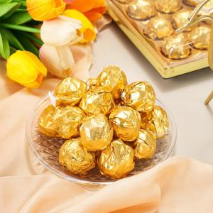 Premium Truffle Chocolate Box Set Holiday Gift Gold Chocolate Balls