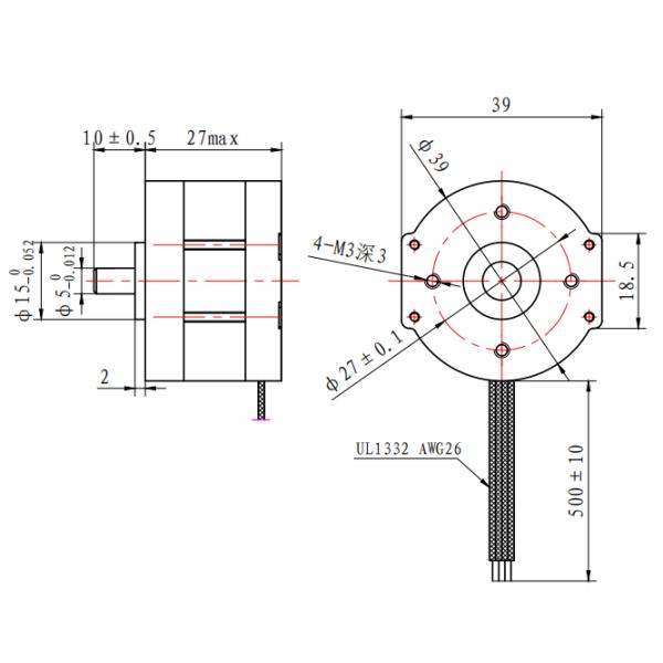 155mN.M NEMA 16 Stepper Motor For 3D Printer Engraving Machine Dc Stepping Motors