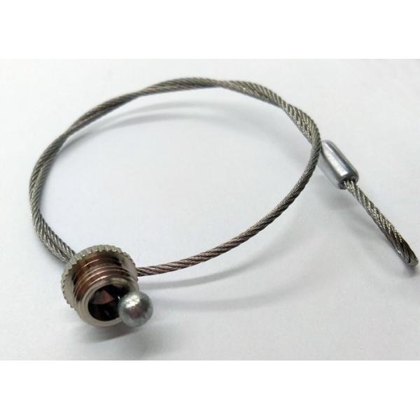 Metal Color Extension Spring Safety Cable With Eye Ceiling Lighting Suspension Kit