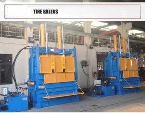 China Tire Baler For Sale Vertical Hydraulic Scrap Tire Baling Waste Tire Baler Machine For Sale on sale