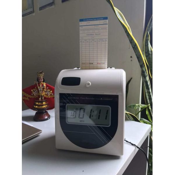 Employee Attendance Digital Time Recorder Desktop Automatic Time Punch Card Machine