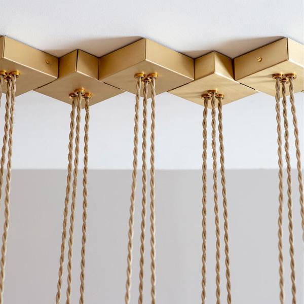 E14 E12 Pendant Chandelier Lights Copper Bronze 54*3W D70*H32