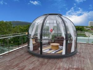 Cheap Transparent Garden Glass House Large Aluminum Profiles Round Igloo Geodesic Dome Tents wholesale