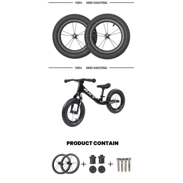 Small Kids Bike Wheel Full Carbon Fiber Children Push Balance Bike