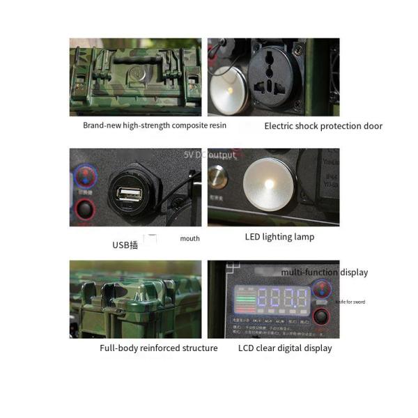 500W Solar Home Energy Storage Power Station Outdoor Portable Mobile Emergency Power Box