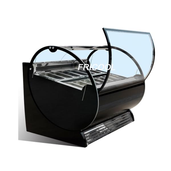 Fricool SN.N Table Top Ice Cream Display Dipping Freezer 600L