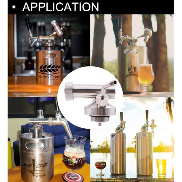Pressurized SUS304 Small Beer Keg Dispenser For USA Tap