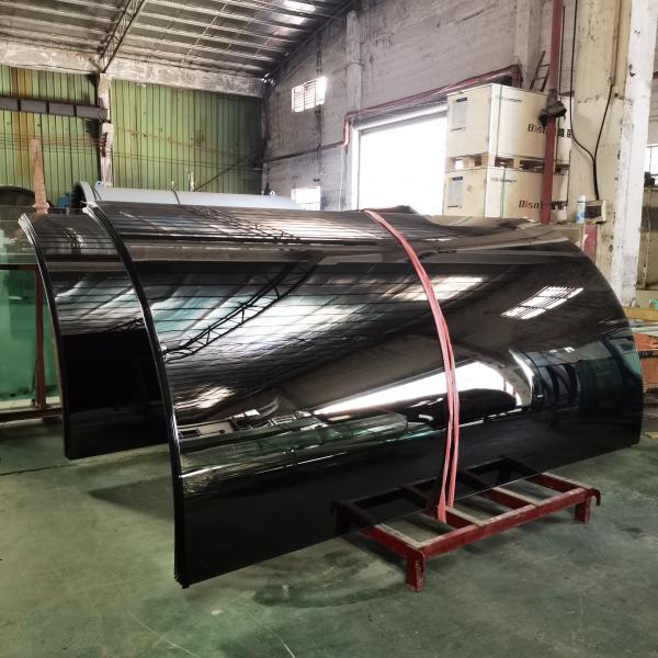 Hot Bending Curved Tempered Glass Safety Corner Stair Glass Balustrade