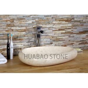 Cheap Unique Trough Bathroom Sink Bowls Polished Shallow Egg Shaped Wide wholesale