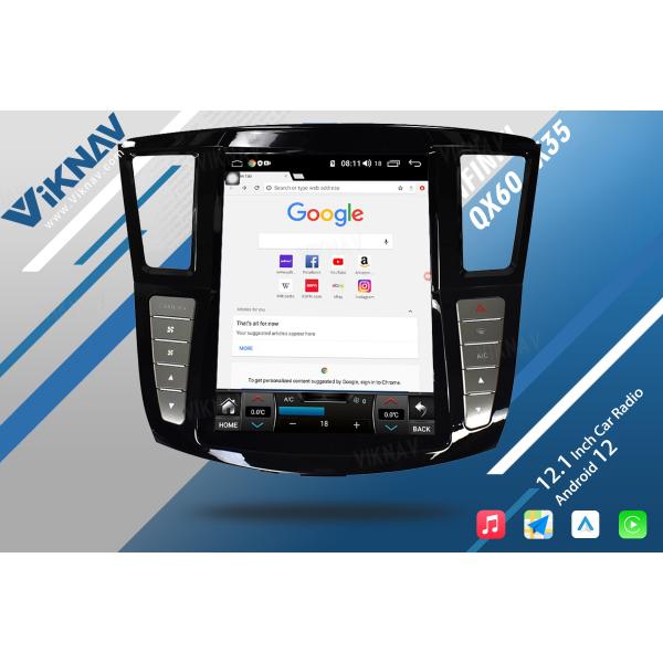 Viknav 12.1 Inch Car Multimedia Stereo Radio For Infiniti QX60 JX35 2012-19 Android DVD Player GPS Navigation Head Unit