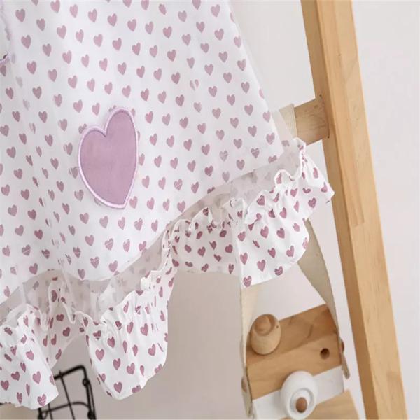 Summer Sweet Lovely Children'S Dress Clothing Little Fresh Lapel Dress Girls Dress