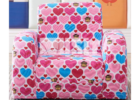 Lovely 2 In 1 Flip Open Couch Bed Kid's Sofa Indoor Furniture Paul Frank Design