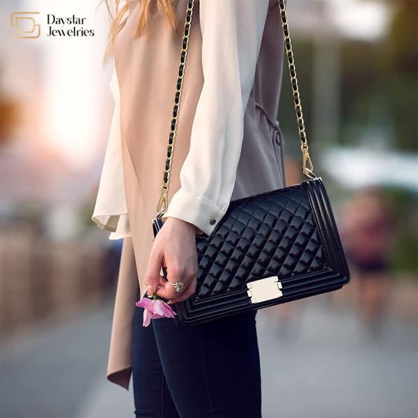 Woven Leather Replacement Purse Straps Shoulder Crossbody For Handbag Wallets