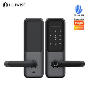 Cheap High Security Fingerprint Ttlock Smart Lock Tuya WIFI BLE Digital Smart Door Lock wholesale