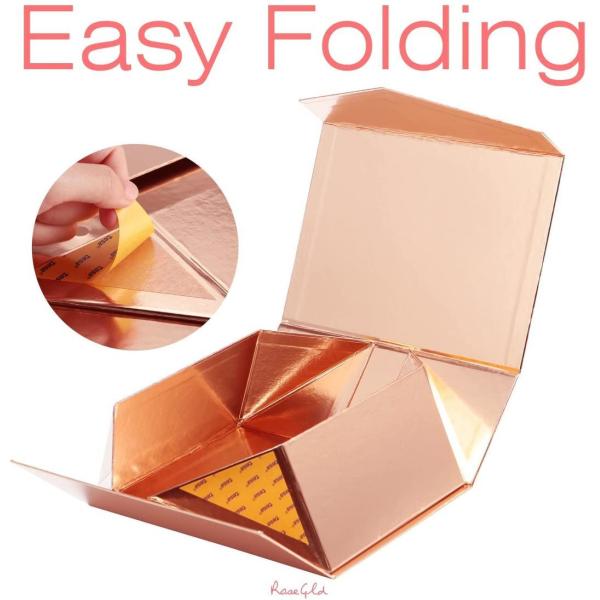 Large Magnetic Closure Folding Gift Box Glossy Garments Shoes Packaging Box