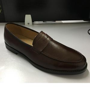 Cheap Brown Mens Leather Dress Shoes , Fashion Oxford Party Wear Shoes For Mens wholesale