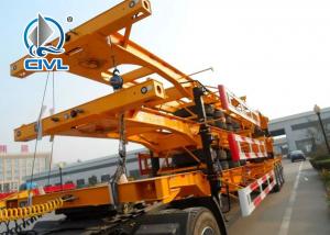 China Skeletal Container Semi Trailer 3 Axles 40 Feet Container With JOST Landing Leg on sale