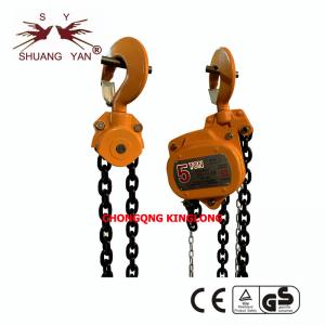 China Double Ratchet Pawls 5T Non Asbestos Lifting Chain Block on sale
