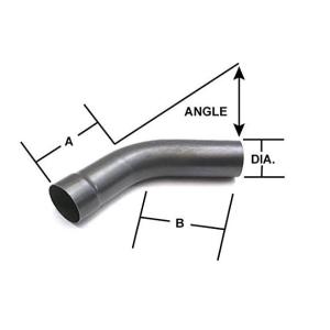 Cheap 2mm Thickness 30 Deg OD 3.5 Inch Exhaust Elbow wholesale