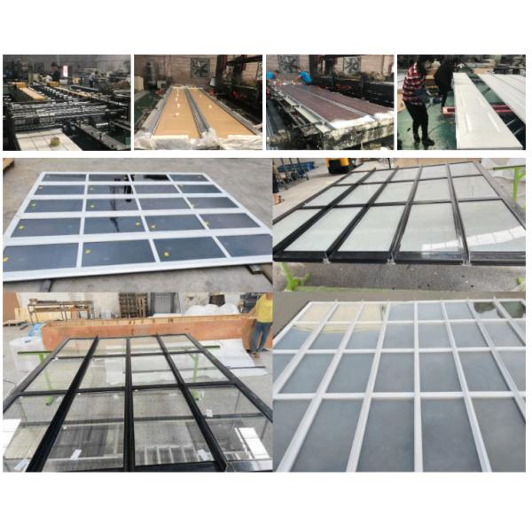 Residential Use Aluminum Sectional Door Standard Overhead High Thermal Insulation