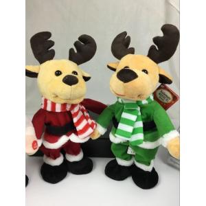 China Lovely Dancing Music Plush Toys , Christmas Electronic Stuffed Animals on sale