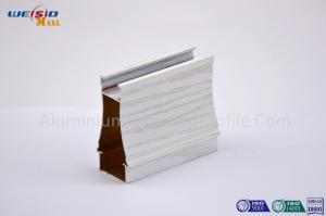 China Industrial White Wood Grain Aluminium Profiles For Windows And Doors on sale