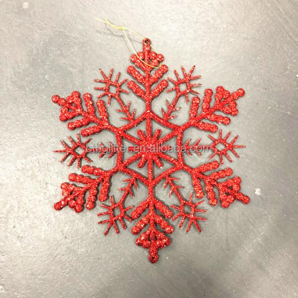 28CM 35CM Christmas Snowflakes Ornaments Shaped Glitter Hanging Decorations for Outdoor and Holiday Eco Friendly Decoration