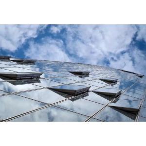 Aluminum Frame Curtain Wall 6mm-12mm Clear Glass Curtain Wall