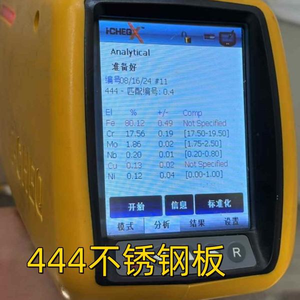Astm A240 Aisi 444 Sus444 Din 1.4521 Sus444 Cold Rolled Stainless Steel Metal Sheet With Pmi