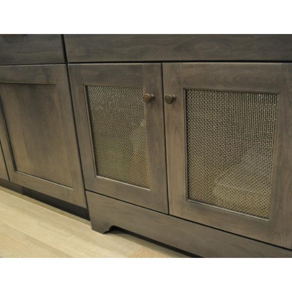 Aluminum 1/4" Cabinet Mesh Inserts , Mesh Cabinet Door Inserts With Airflow