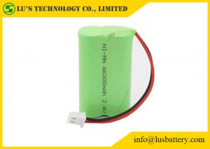 China NIMH AA300mah 2.4V Nickel Metal Hydride Battery Pack With Wires / Connector batteries 300 mah AA size 2.4V rechargeable on sale
