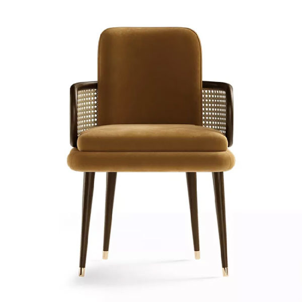 Modern French Style OEM Nordic Dining Chair Rattan Negotiation