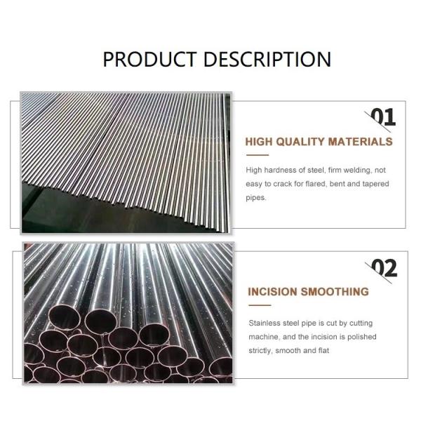 63mm Round Stainless Steel Seamless Pipe 89mm 102mm Diameter 304